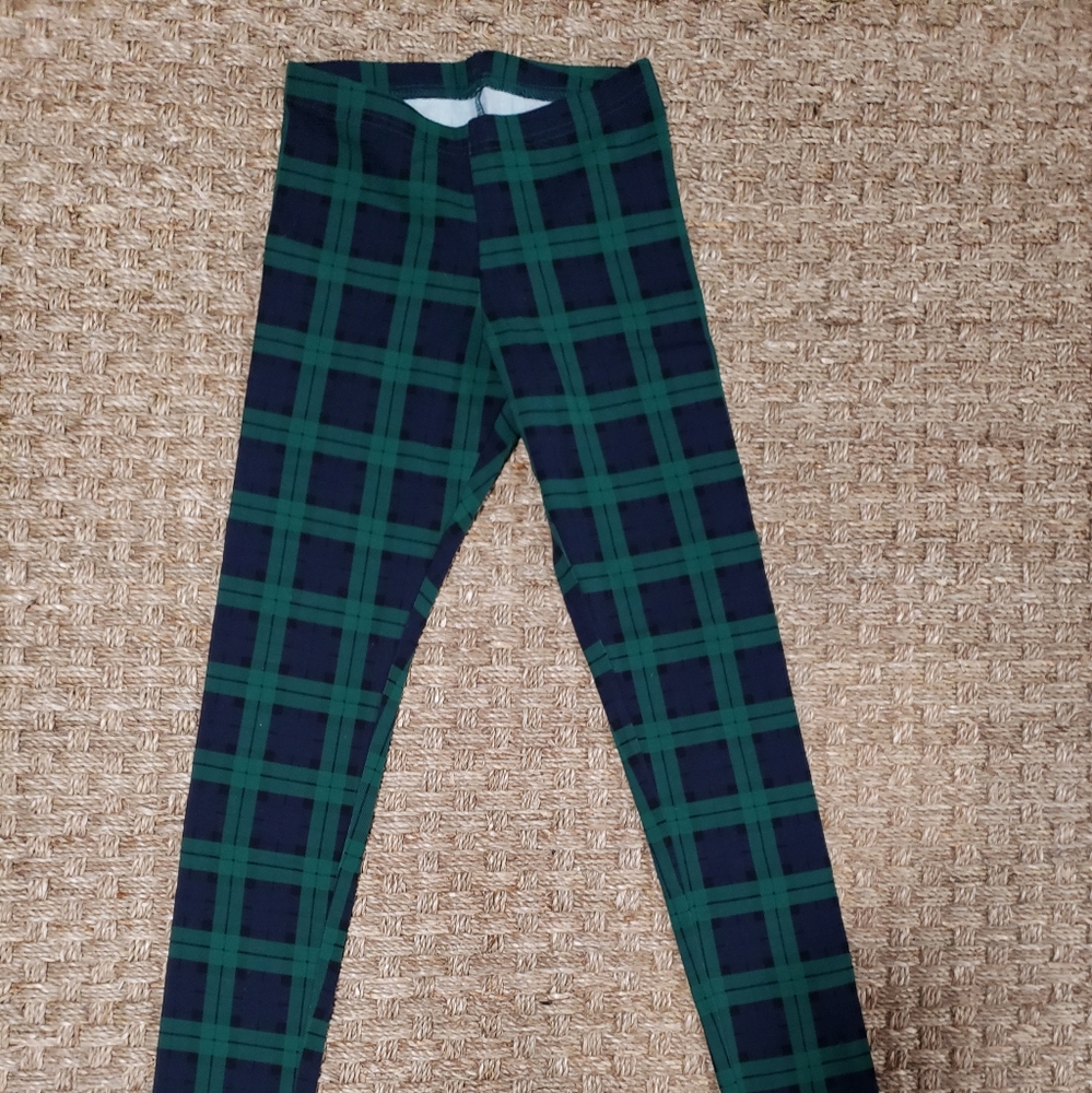Girls plaid leggings